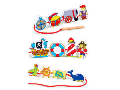 Дерев'яна шнурівка Viga Toys Пірати (59852VG)