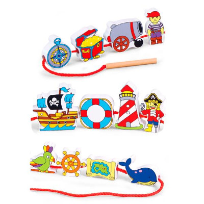 Деревяна шнурівка Viga Toys Пірати (59852VG)