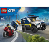 Конструктор LEGO City Поліцейський фургон для перевезення в'язнів 198 Деталей (60479)
