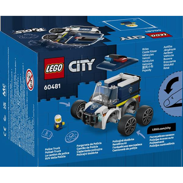 Конструктор LEGO City Автівки — Поліцейська вантажівка 71 Деталь (60481)