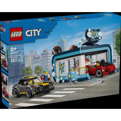 Конструктор LEGO® City Тунельна автомийка - Набір для складання, 583 деталі (60497)