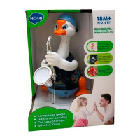 Музична іграшка Hola Toys Гусак-саксофоніст синий (6111-blue)