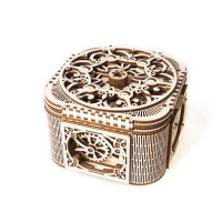 Дерев'яний механічний 3D конструктор Ugears Скринька з секретом (70031) Дерев'яний механічний 3D конструктор Ugears Скринька з секретом (70031)