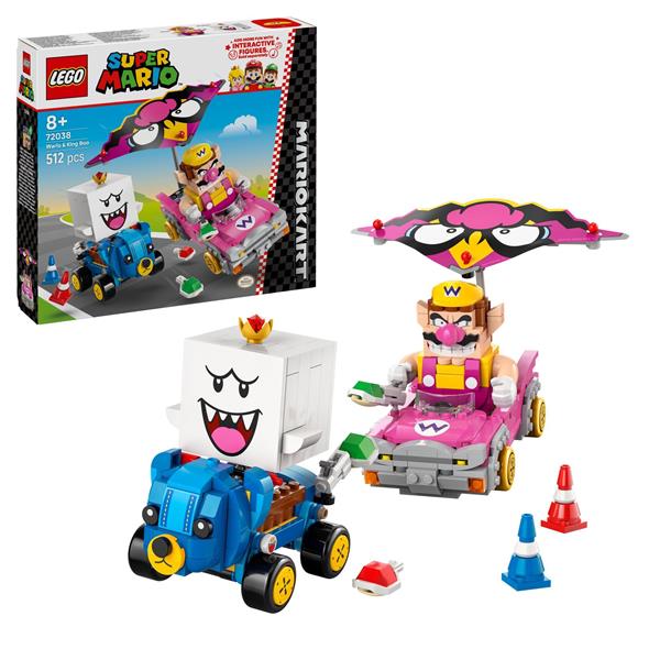 Конструктор LEGO Super Mario Mario Kart Wario та King Boo 512 деталей (72038)