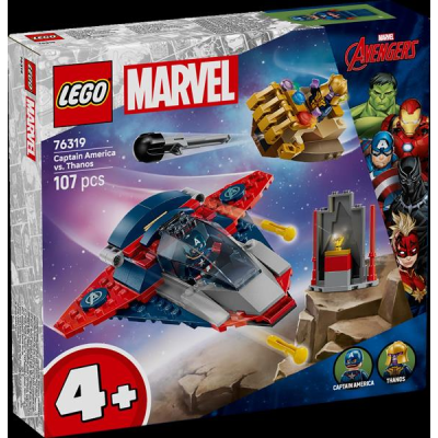 Конструктор LEGO Super Heroes Капітан Америка проти Таноса 107 деталей (76319)
