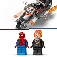 Конструктор LEGO Super Heroes Marvel Людина-павук vs Примарний вершник на мотоциклі 72 Деталі (76335)