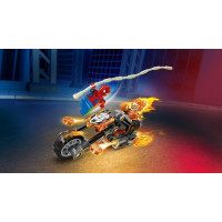 Конструктор LEGO Super Heroes Marvel Людина-павук vs Примарний вершник на мотоциклі 72 Деталі (76335)