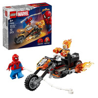 Конструктор LEGO Super Heroes Marvel Людина-павук vs Примарний вершник на мотоциклі 72 Деталі (76335)