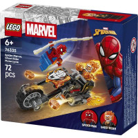 Конструктор LEGO Super Heroes Marvel Людина-павук vs Примарний вершник на мотоциклі 72 Деталі (76335)