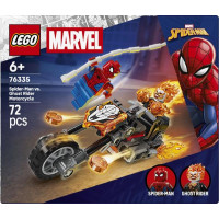 Конструктор LEGO Super Heroes Marvel Людина-павук vs Примарний вершник на мотоциклі 72 Деталі (76335)