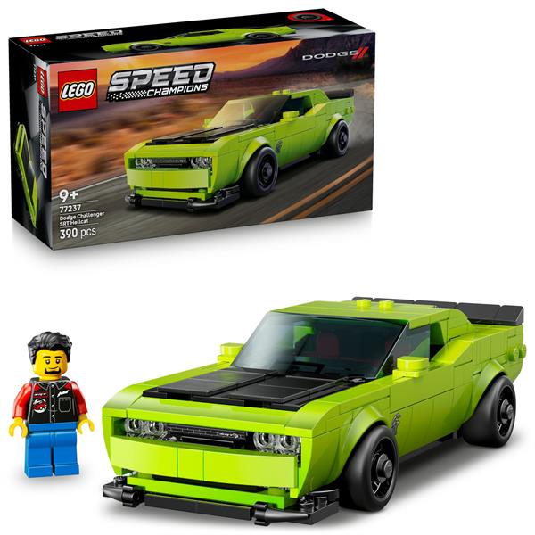 Конструктор LEGO Speed Champions Спортивний автомобіль Dodge Challenger SRT Hellcat 390 деталей (77237)