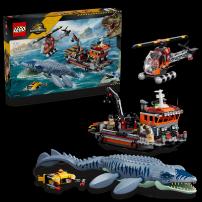 Конструктор LEGO® Jurassic World Напад мозазавра на човен Іграшка (77983)