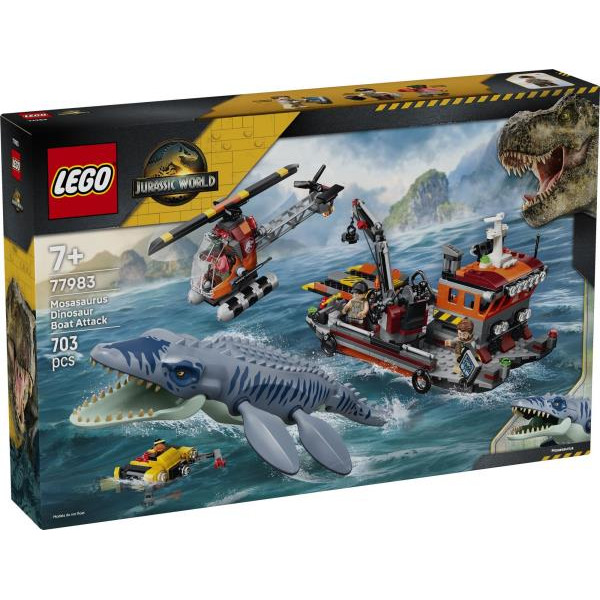 Конструктор LEGO® Jurassic World Напад мозазавра на човен Іграшка (77983)