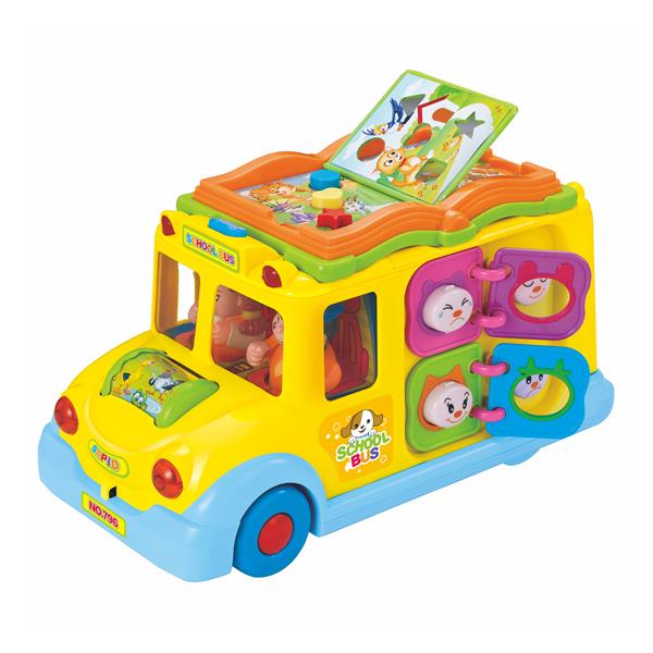 Музична розвивальна іграшка Hola Toys Шкільний автобус (796)