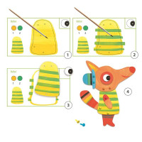 Набір для розфарбовування Djeco Сімейка лисиць (DJ09897)