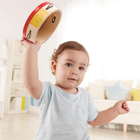 Дитячий бубен Hape дерев'яний (E0607) Дитячий бубен Hape дерев'яний (E0607)