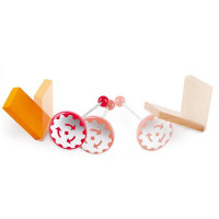 Динамічний конструктор Hape Ефект доміно Фабрика роботів 122 ел. (E1057)