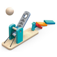 Динамічний конструктор Hape Ефект доміно Фабрика роботів 122 ел. (E1057)