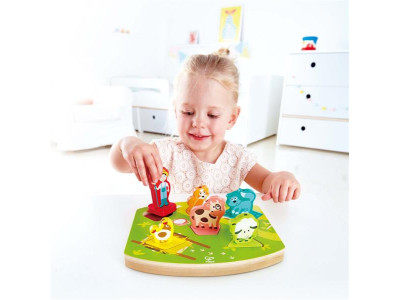 Звукова рамка-вкладиш Hape На фермі (E1614)