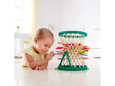 Головоломка з бамбуку Hape Pallina з кульками (E5522) Головоломка з бамбуку Hape Pallina з кульками (E5522)