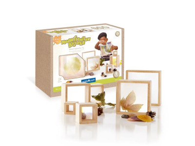 Набір Guidecraft Natural Play Блоки зі збільшувальним склом, 6 шт. (G3018) Набір Guidecraft Natural Play Блоки зі збільшувальним склом, 6 шт. (G3018)