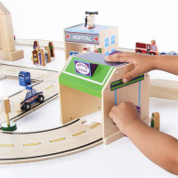 Набір транспорту Guidecraft Block Play до Дороги з дерева, 12 шт. (G6719)