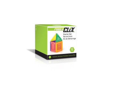 Магнітний конструктор Guidecraft PowerClix Solids Базовий набір, 6 деталей (G9481)