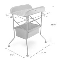 Столик для сповивання з ванночкою Kinderkraft Bubbly Grey (KABUBB00GRY0000)