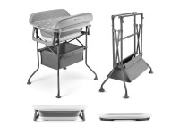 Столик для сповивання з ванночкою Kinderkraft Bubbly Grey (KABUBB00GRY0000)