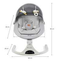 Крісло-гойдалка Kinderkraft Tulsy Beige (KBTULS00GRY0000)