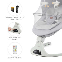 Крісло-гойдалка Kinderkraft Tulsy Beige (KBTULS00GRY0000)
