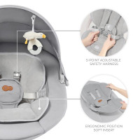 Крісло-гойдалка Kinderkraft Tulsy Beige (KBTULS00GRY0000)