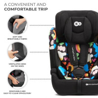 Автокрісло Kinderkraft Comfort Up i-Size чорний з малюнком (KCCOUP02HAP0000)