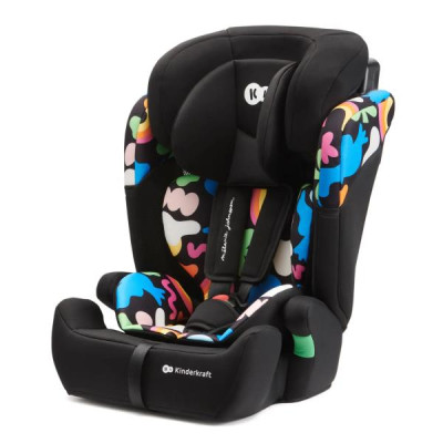 Автокрісло Kinderkraft Comfort Up i-Size чорний з малюнком (KCCOUP02HAP0000)