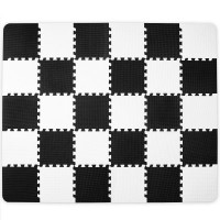 Розвивальний килимок-пазл Kinderkraft Luno Black 30 ел. (KKMLUNOBLK0000)