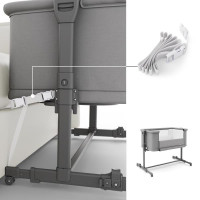 Приставне ліжечко-колиска Kinderkraft Nestee Grow 2 Dark Grey (KLNEEGR2DGR0000) Приставне ліжечко-колиска Kinderkraft Nestee Grow 2 Dark Grey (KLNEEGR2DGR0000)