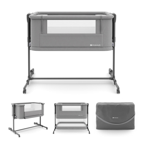 Приставне ліжечко-колиска Kinderkraft Nestee Grow 2 Dark Grey (KLNEEGR2DGR0000) Приставне ліжечко-колиска Kinderkraft Nestee Grow 2 Dark Grey (KLNEEGR2DGR0000)