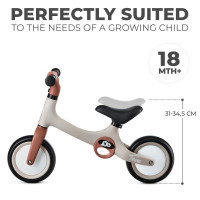 Біговел Kinderkraft Tove 8" сіро-коричневий (KRTOVE00BEG0000)