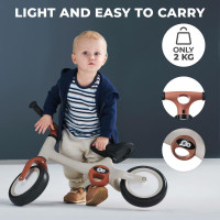 Біговел Kinderkraft Tove 8" сіро-коричневий (KRTOVE00BEG0000)