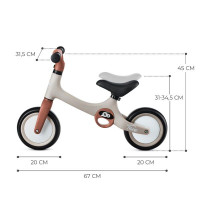 Біговел Kinderkraft Tove 8" сіро-коричневий (KRTOVE00BEG0000)