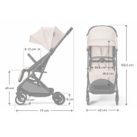 Прогулянкова коляска Kinderkraft Indy 3 Misty Beige (KSINDY03BEG0000)