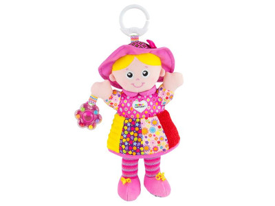 М'яка іграшка-підвіска Lamaze Лялька Емілі з брязкальцем (L27026)