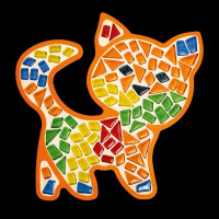 Набір для скляної мозаїки Mosaaro Котик (MA7006)