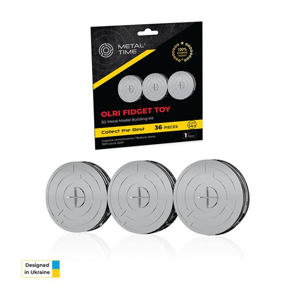 Колекційна модель-конструктор Metal Time Фіджет OLRI (MT049)