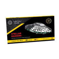 Колекційна модель-конструктор Metal Time Stellar Raiders НЛО з інопланетянами механічне (MT051)