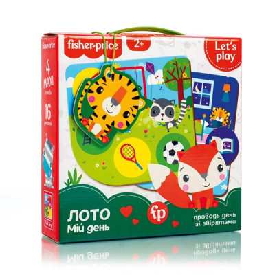 Настільна гра Fisher Price Лото Мій день зі звірятами (VT2910-02) Настільна гра Fisher Price Лото Мій день зі звірятами (VT2910-02)