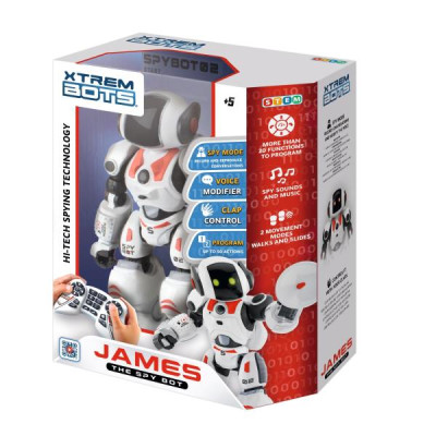 Робот-шпигун на радіокеруванні Xtrem Bots Джеймс STEM (XT3803084)