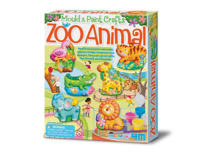 Набір для створення магнітів із гіпсу 4M Зоопарк (00-04753)