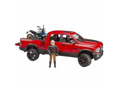 Автомодель Bruder Позашляховик Dodge RAM 2500 з мотоциклом і фігуркою 1:16 (02502) Автомодель Bruder Позашляховик Dodge RAM 2500 з мотоциклом і фігуркою 1:16 (02502)