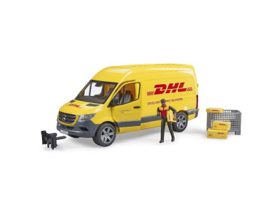 Автомодель Bruder Автомобіль MB Sprinter кур'єр DHL з фігуркою 1:16 (02671)